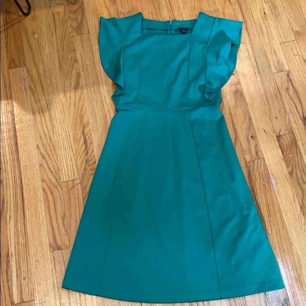 Ann Taylor Green Midi Dress - Like New
